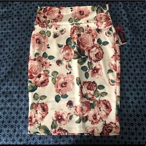 Floral print Pencil skirt XL
